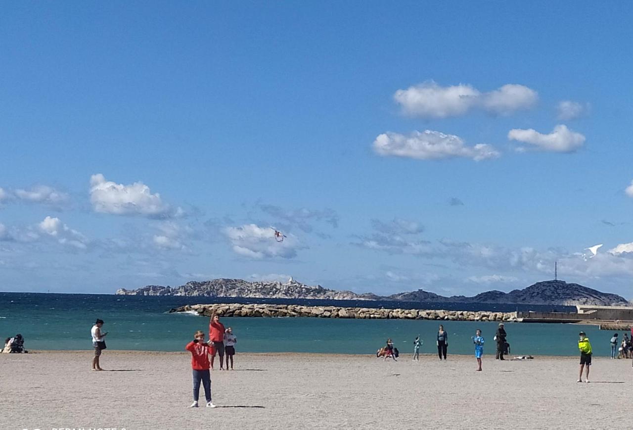 Sun Escape, Appart Renove Climatise 3 Pieces 4-6 Pers, 350M De La Plage Marselha Exterior foto