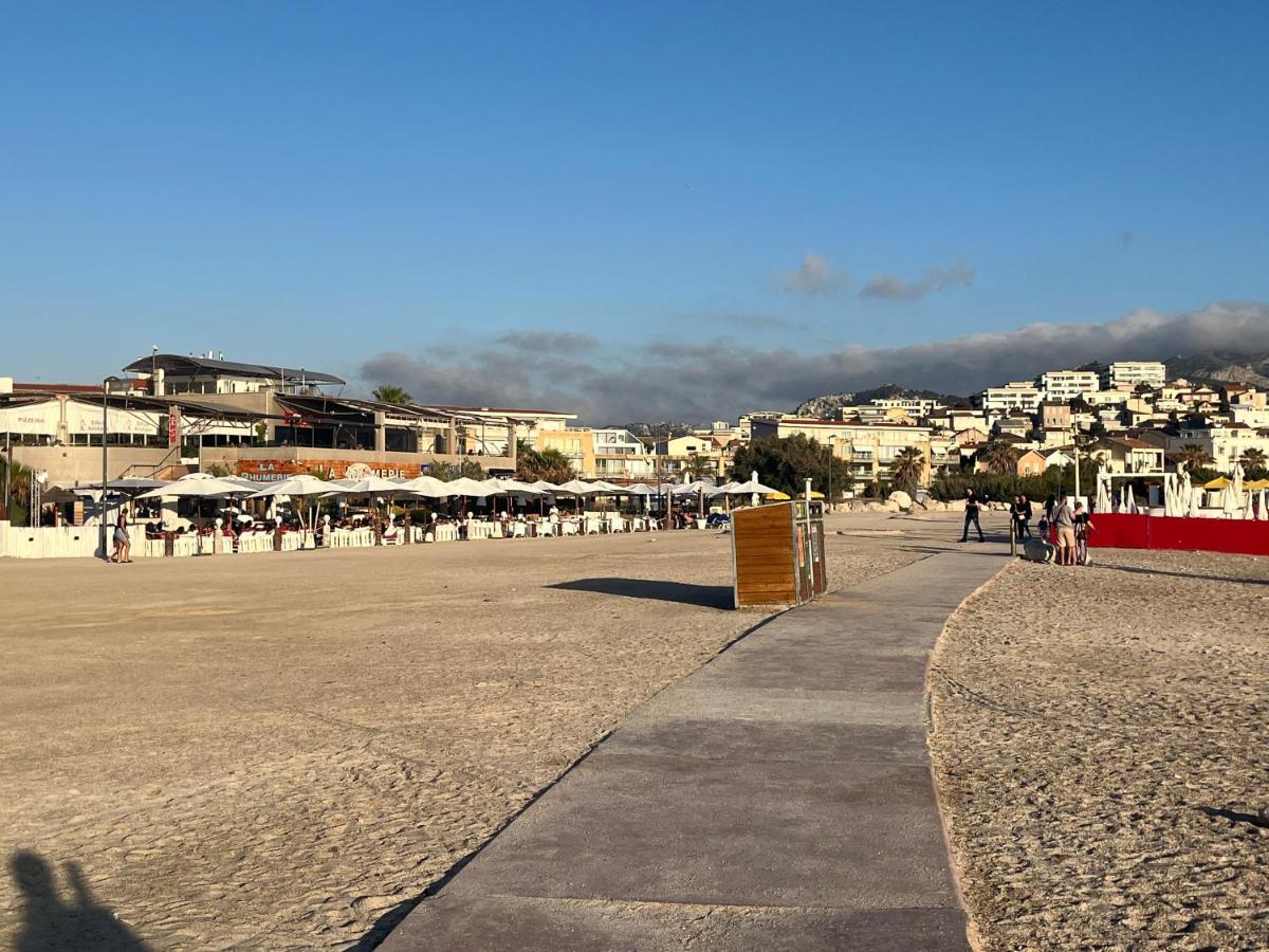 Sun Escape, Appart Renove Climatise 3 Pieces 4-6 Pers, 350M De La Plage Marselha Exterior foto