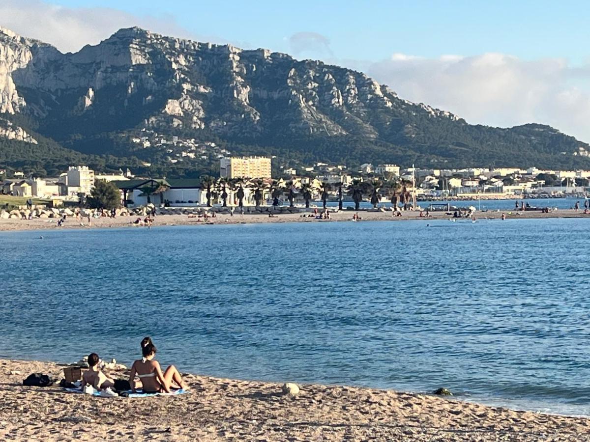Sun Escape, Appart Renove Climatise 3 Pieces 4-6 Pers, 350M De La Plage Marselha Exterior foto