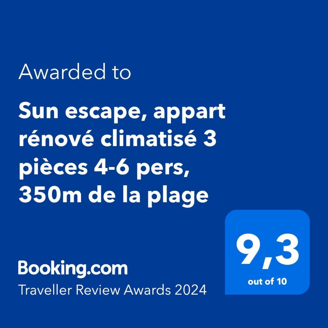 Sun Escape, Appart Renove Climatise 3 Pieces 4-6 Pers, 350M De La Plage Marselha Exterior foto